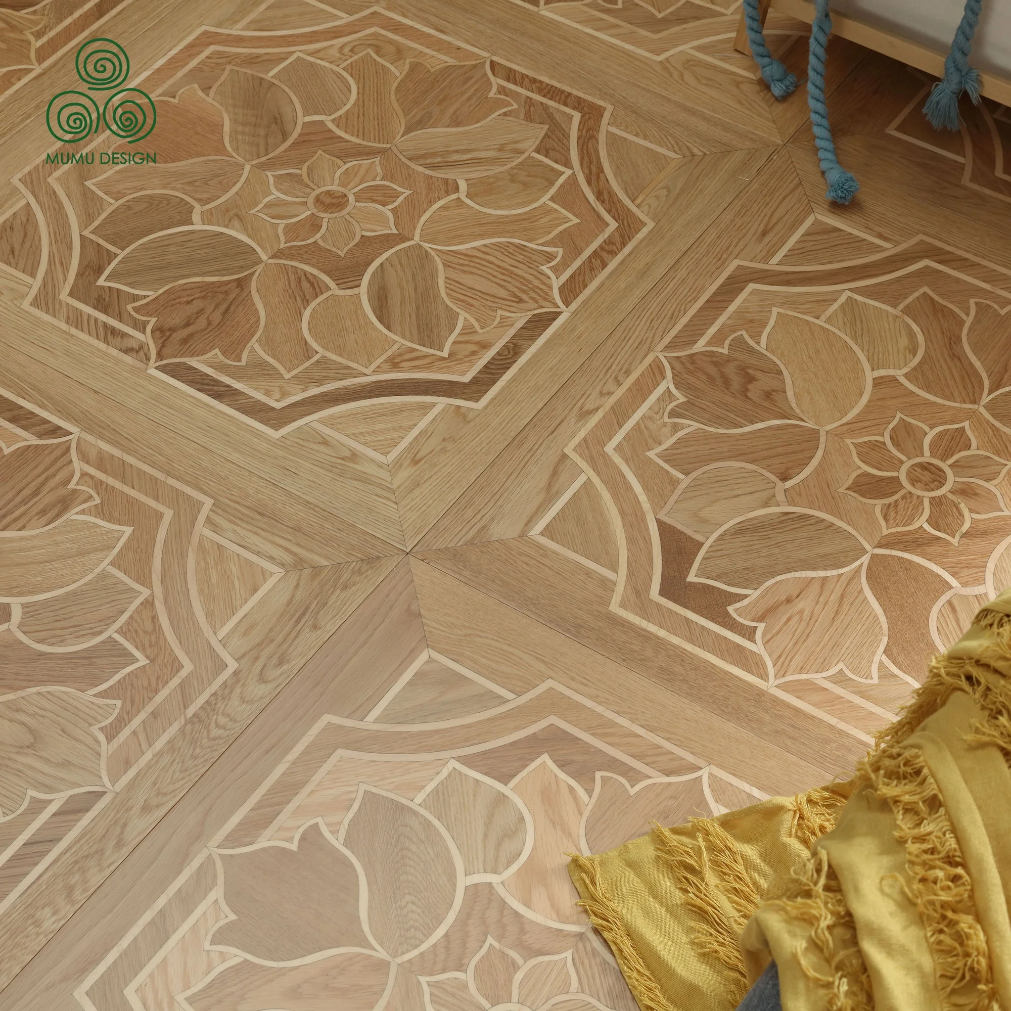 MUMU Acacia Oak Pine Walnut Birch Hardwood Engineered Deck Herringbone Wood Parquet Flooring