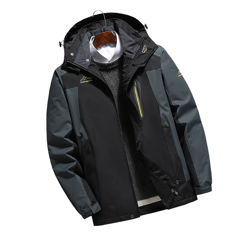 Мужской водонепроницаемый костюм для альпинизма, ветрозащитная уличная флисовая куртка с несколькими карманами для весны и осени