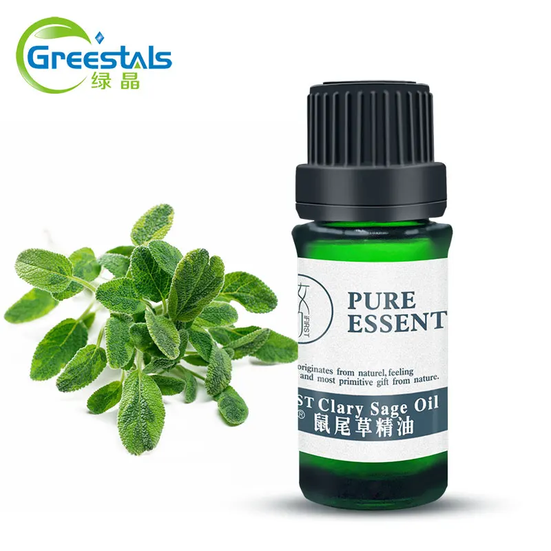Sage Oil Suppliers Private Label Perfume Fragrance Yellow Liquid Oil Pure Organic Sage Essential Oil