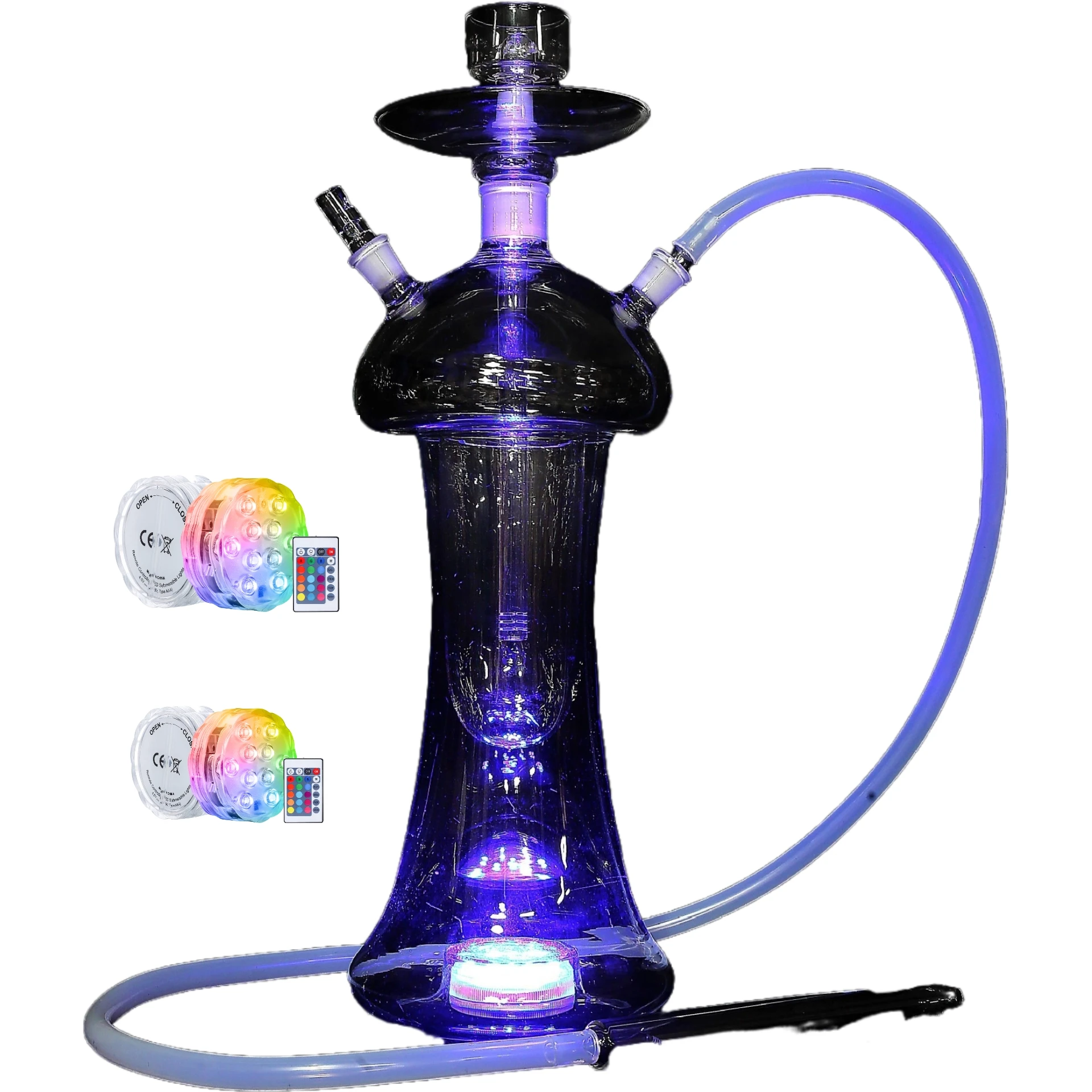 Submersible LED Pool Multifunctional Waterproof Flashing Remote Control Hookah Lights Color Changing Swimming LED Pool Lights