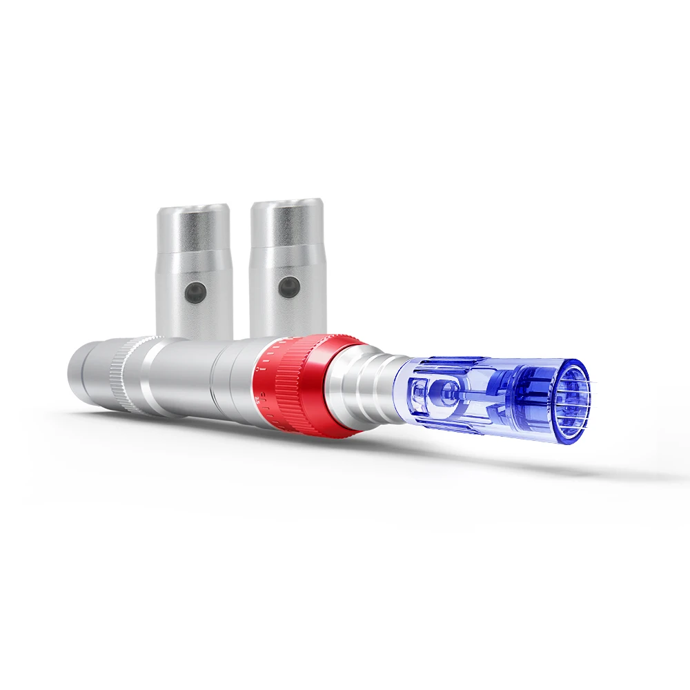 Rechargeable Dermapen Micro Needle Facial Care Machine Derma Pen A6 Plus Electric Stamp Medical Grade Test Titanium