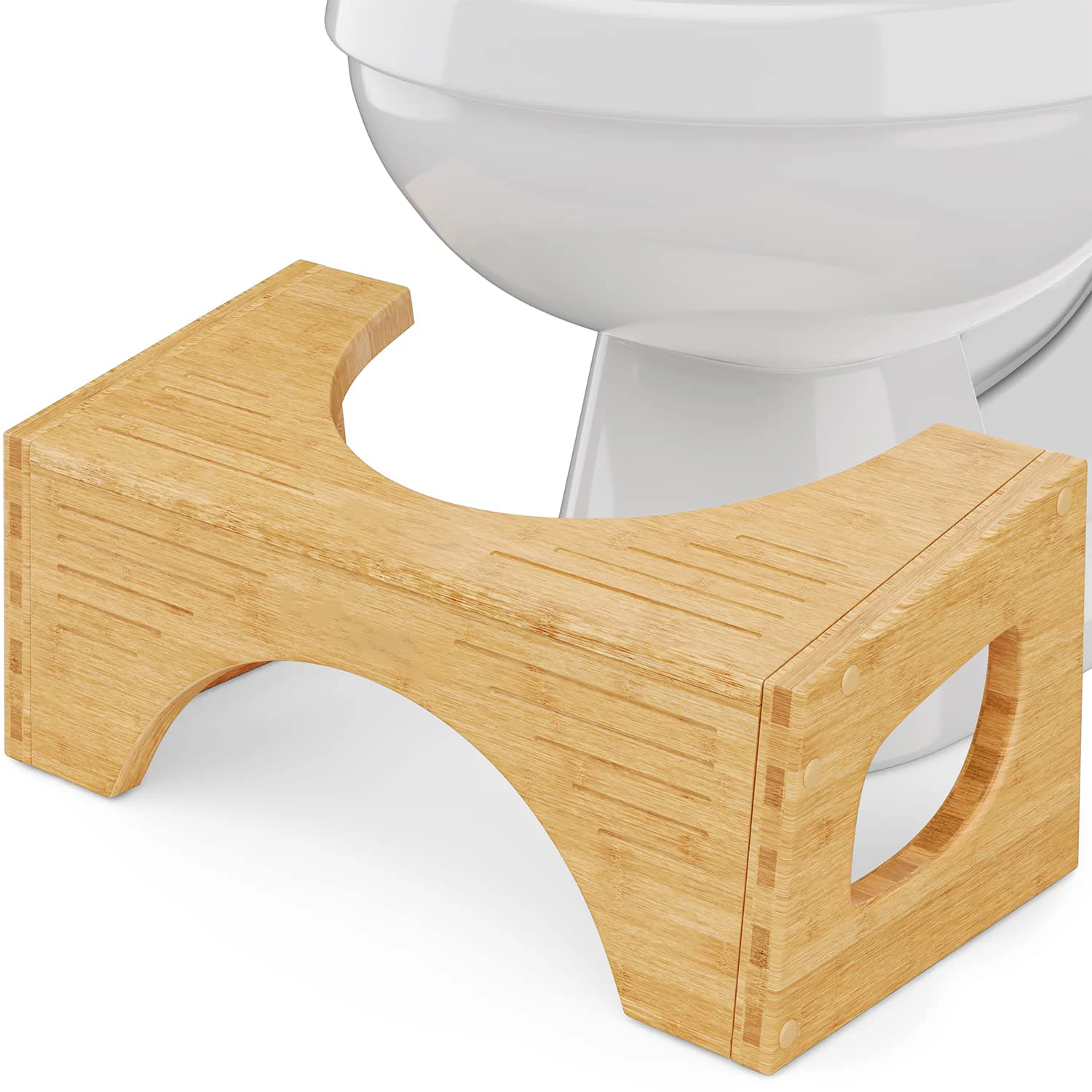 Bamboo Toilet Stool Bamboo Flip for Bathroom Poop Stool  bathroom step toilet squatting stool