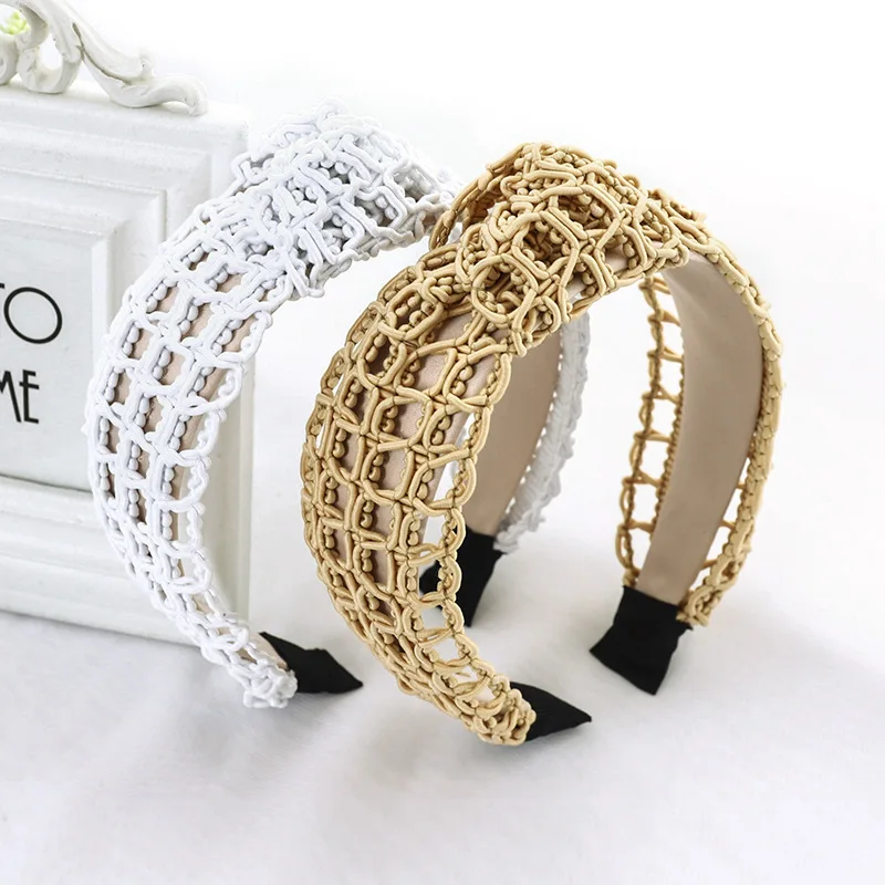 New products hand-woven headband headdress source factory wholesale ladies hairpin F073