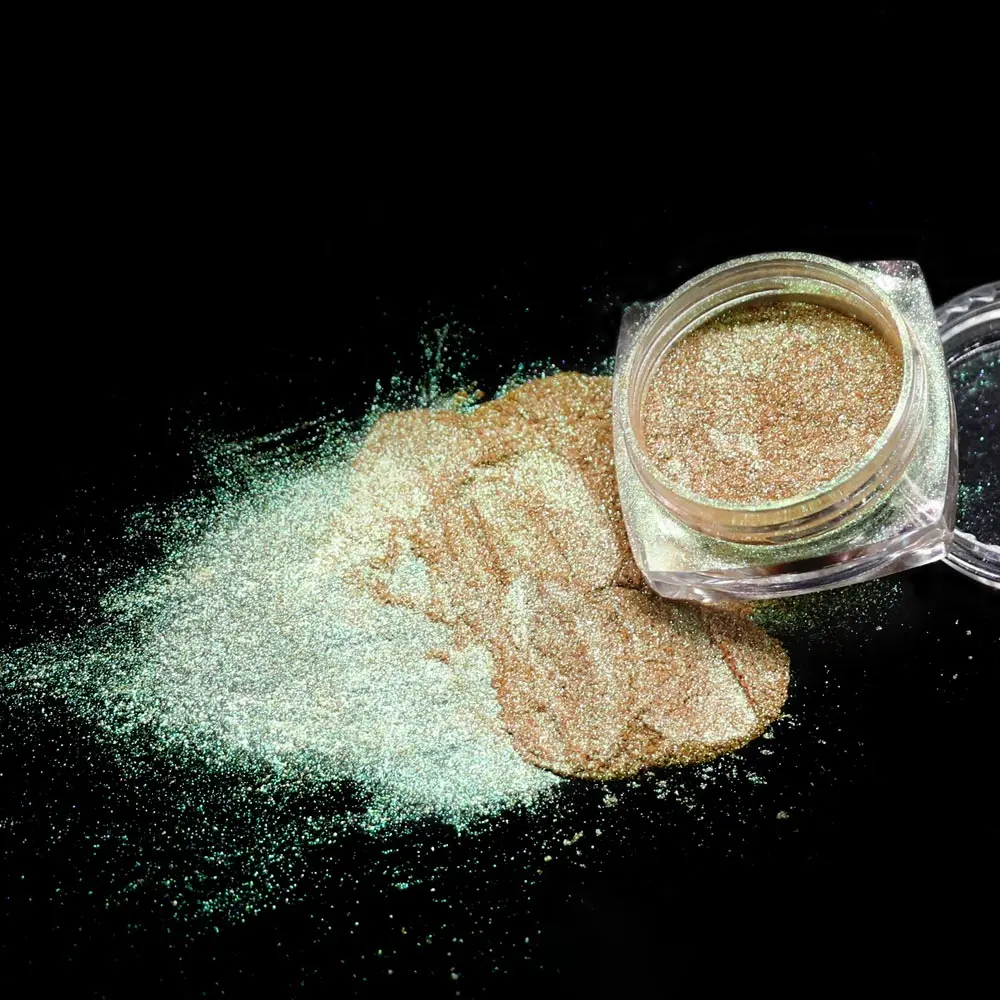 Manufacturer pearlescent mica powder duo chrome pigment powder chameleon pigment in bulk