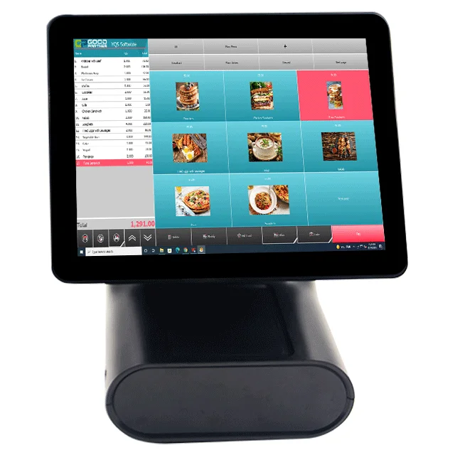 15.6' 1080P Display POS Register Terminal 780Pro with Capacitive Touch Panel and 80mm Built-in Thermal Printer