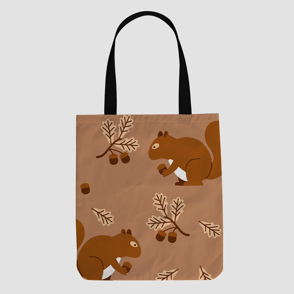 custom canvas hand shopping bags grocery clutch Leaves pattern handbags for luxury fashion trends for ladies men tote bag