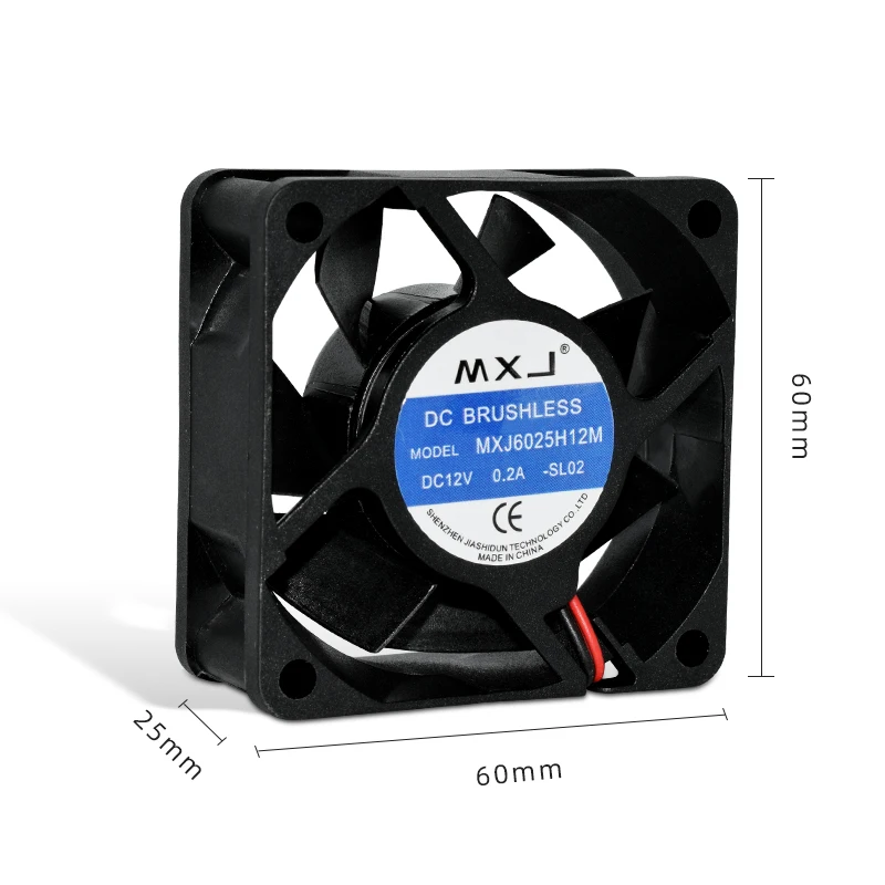 MXJ 6025H12M Power amplifier power supply chassis cooling fan dc brushless fan 12V 60x60x25 Inverter cabinet mute fan