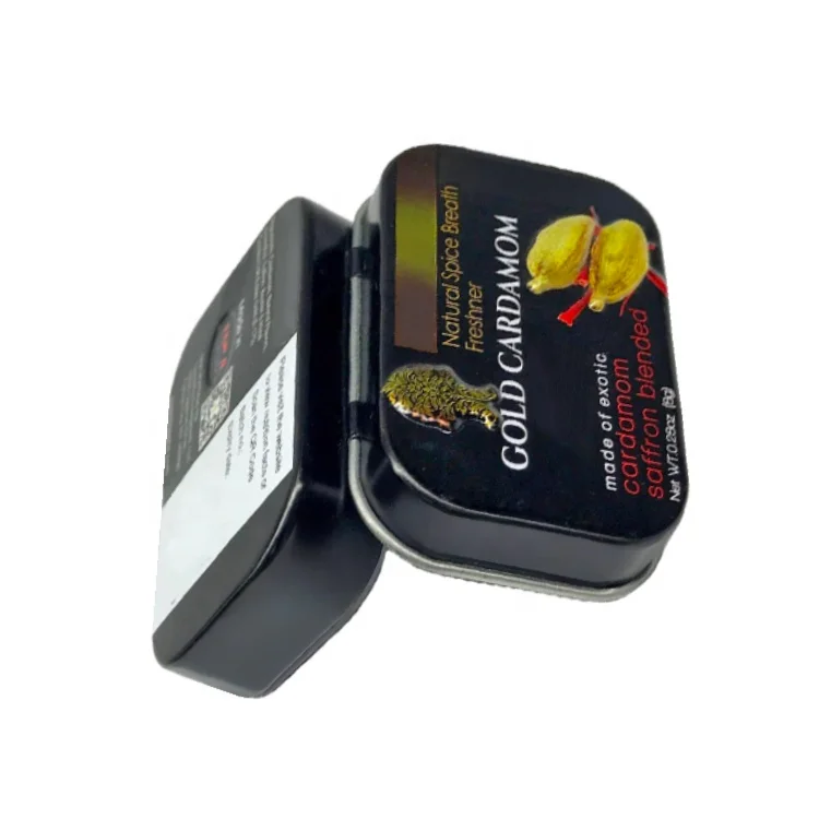 Oral lozenge mint health supplement small tin box with hinged flip lid-3.jpg