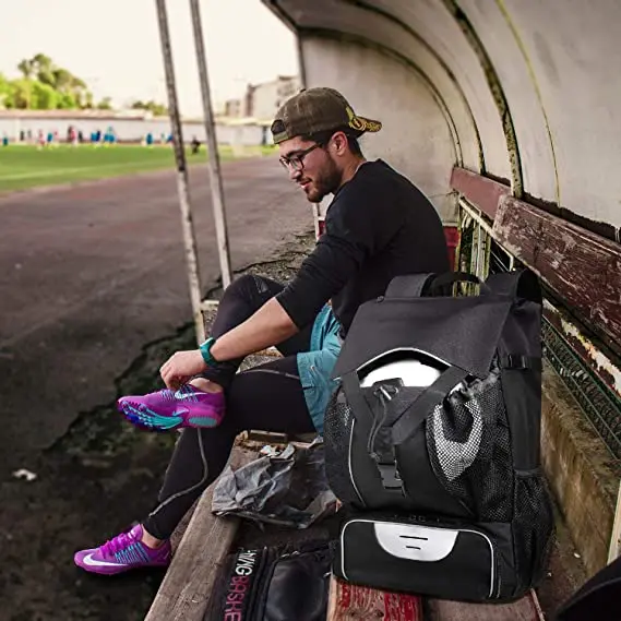 Advocator OEM/ODM Soccer Bag Backpack Fit Baseball Laptop Compartment Casual Large Sport Backpack