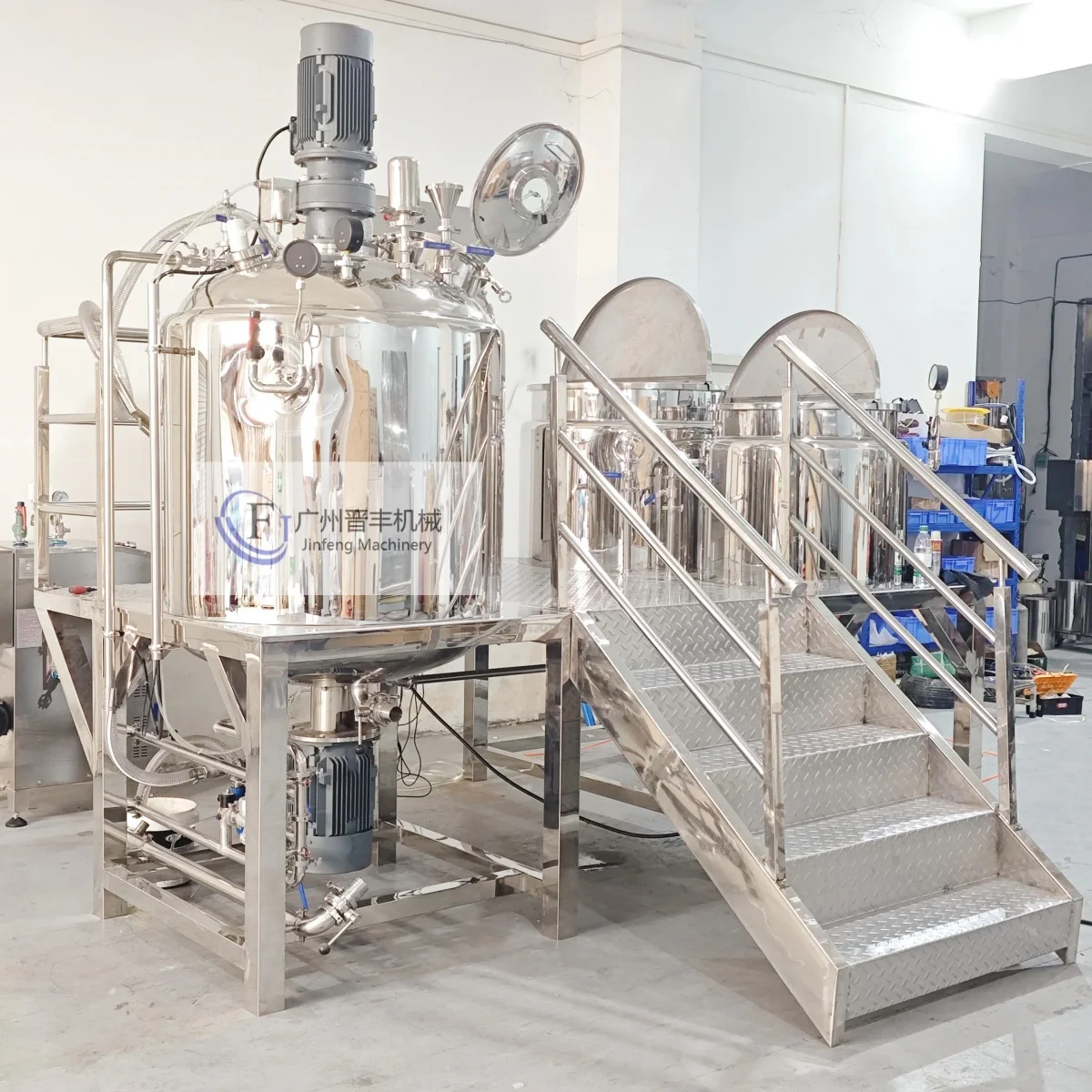 Jinfeng Static Mixer Stainless Steel Chemical Machinery & Equipment Industrial Food Mixer Mayonnaise Making Machine