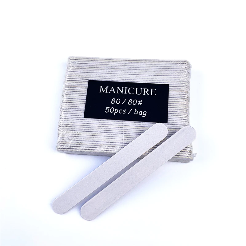 50Pcs/Bag Wholesale Nail File Professional Disposable Wood Nail Manicure File