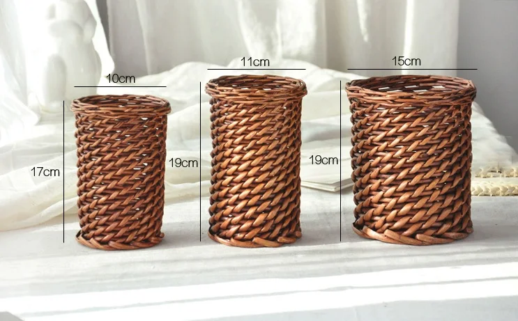 vase is placed Contracted creative wicker vase European vase furnishing articles Household adornment furnishing articles