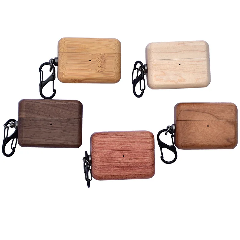 Wholesale New Arrivals Custom Wood Case for airpods Protective Earphone Case for airpods 2 3 case