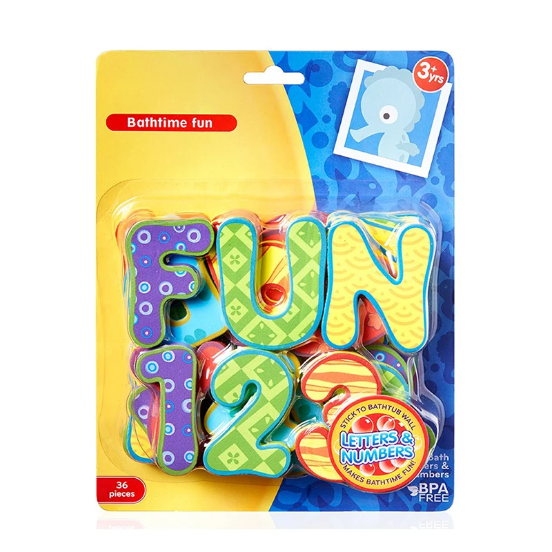 
Bath Toys No Contain Heavy Metal Elements Foam Fun Alphabet Letters and Numbers Floating Toy For Toddler Bath TIME Fun 