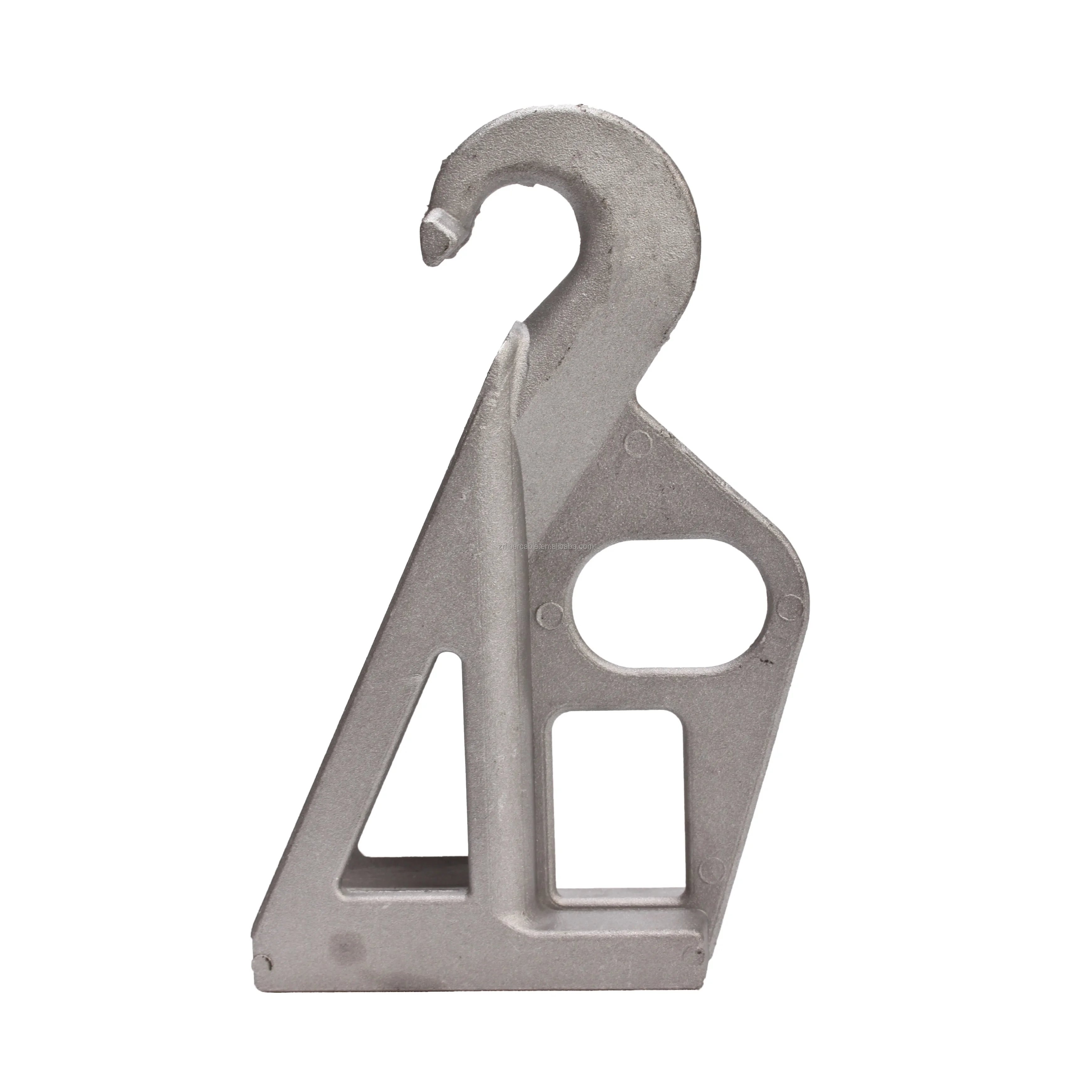 Ftth Electrical Wire Fittings Angle Suspension Anchor Clamp Aluminum Alloy Pole Brackets Clamp Power Cable Hanger