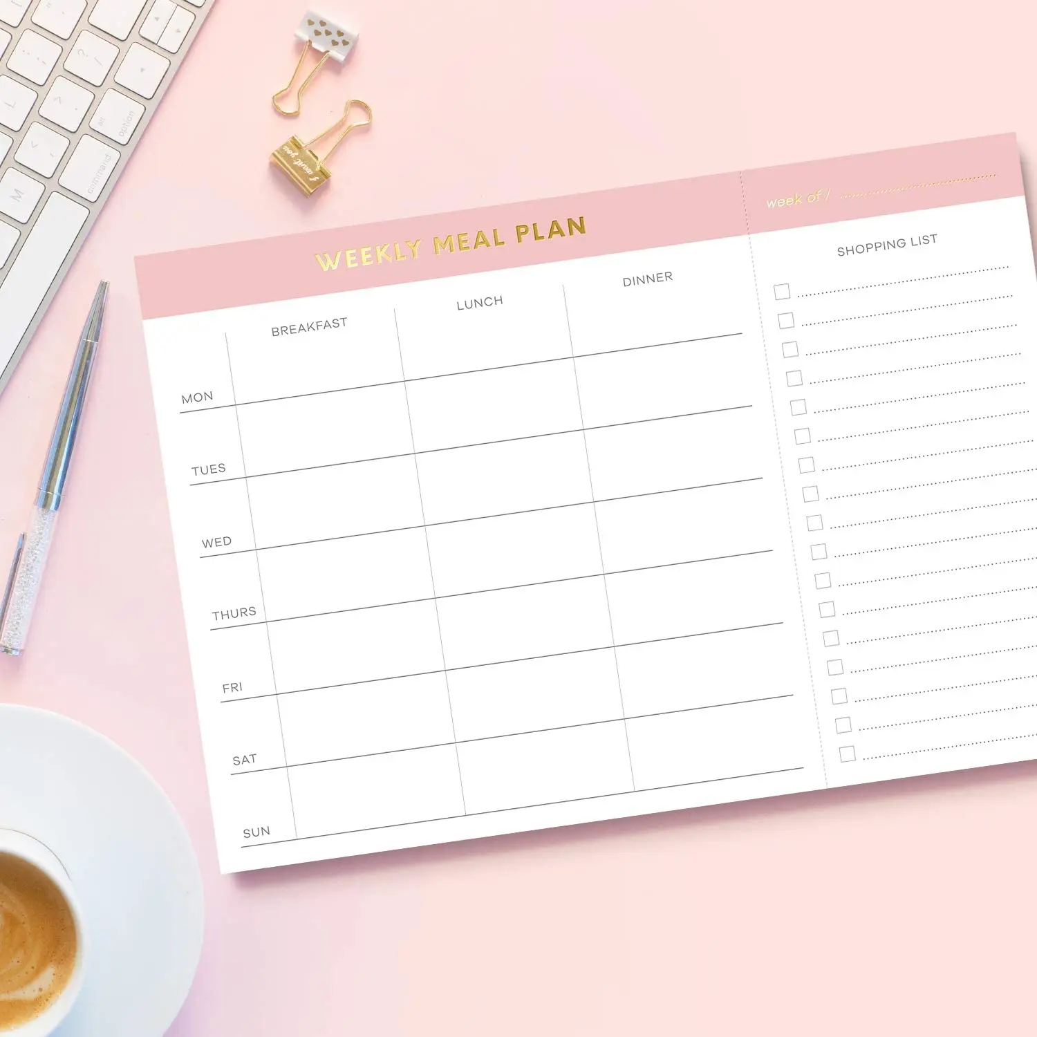 Wholesales 2022 A4 A5 Paper Luxury Custom Printed Logo Journal Memo Pads Daily Planner Weekly Tear Off To Do List Notepads