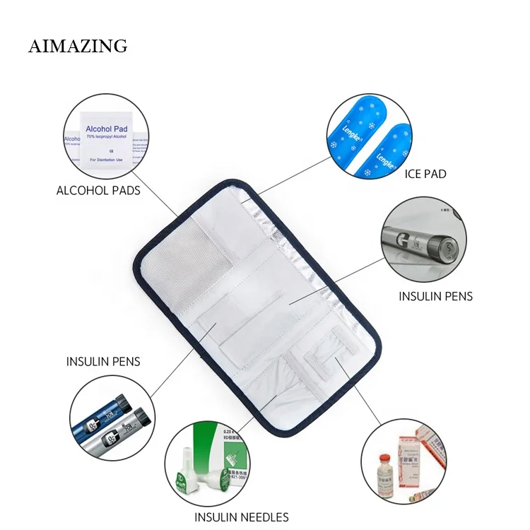 Insulin Needle Bag Insulated Medicine Bag Insulation Supplier Insulated Packagingn Box Thermos Insulated Cooler Box