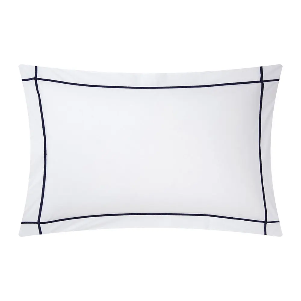 Deeda Luxury 100% Cotton Sateen White 5-Star Embroidery Hotel Bed Linen 4pc Queen Size Set for Home or hotel