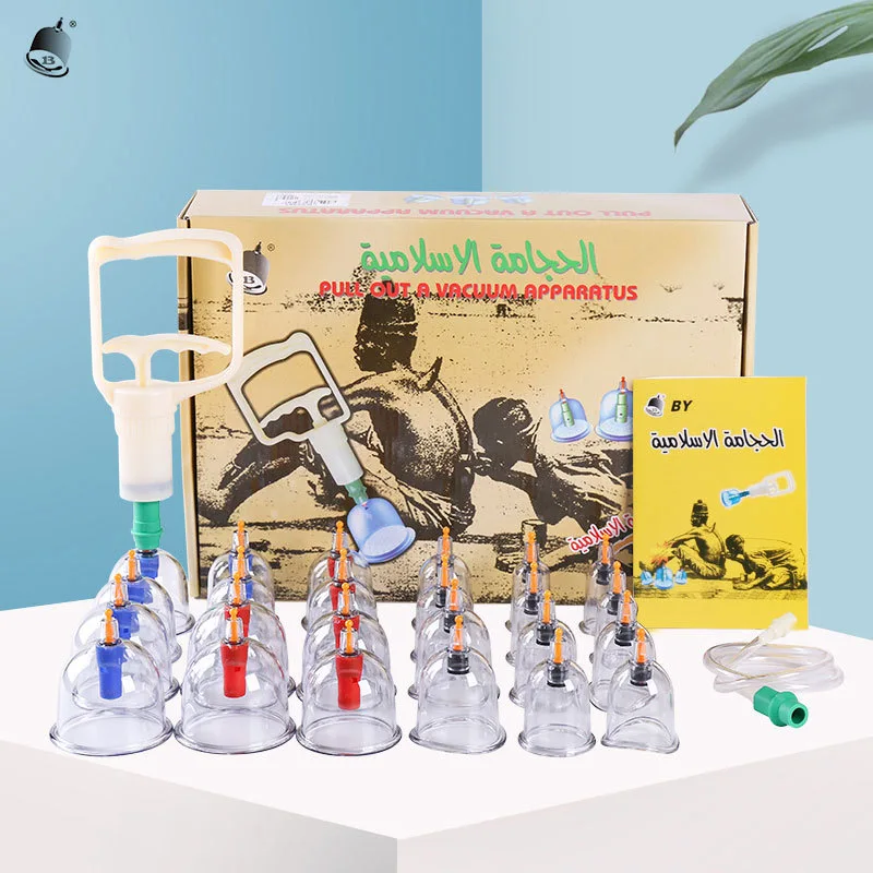 3224 Piece Chinese Body Cupping Jars Kit Therapy Vacuum Hijama Medical Massage Cupping Therapy Sets With Custom Box