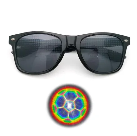 Ultimate Diffraction Glasses Light Shows 3D Prism Effect EDM Rainbow Kaleidoscope Style Rave Party Sunglasses