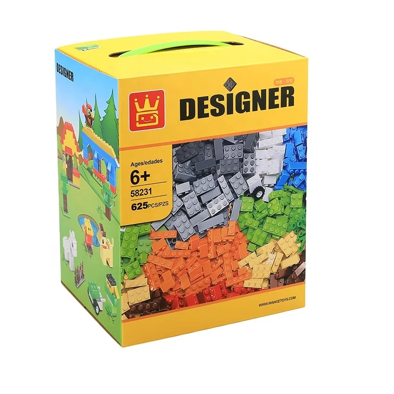 animal toy brick diy education for