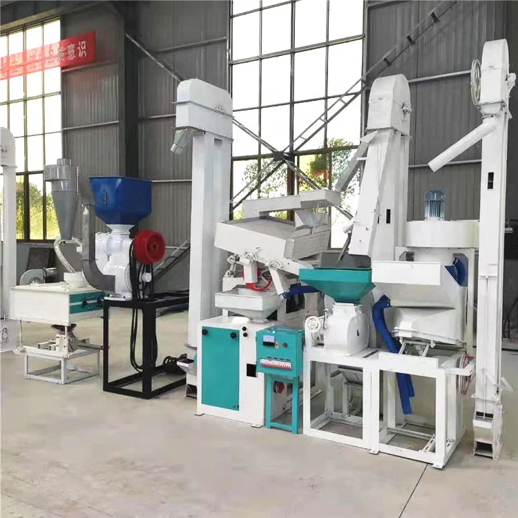 Fully automatic complete set of rice milling machine rice millet stripping machine quinoa husking equipment