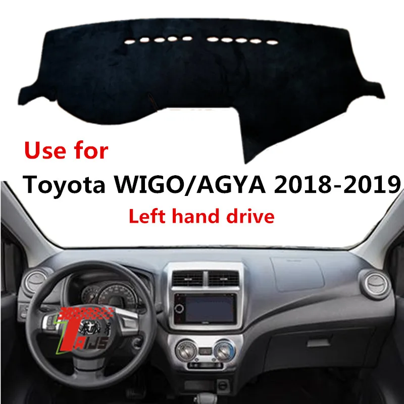 Taijs factory produces polyester material car dashboard cover car dashboard cover suitable for Toyota Wigo/Agya 2018-2019