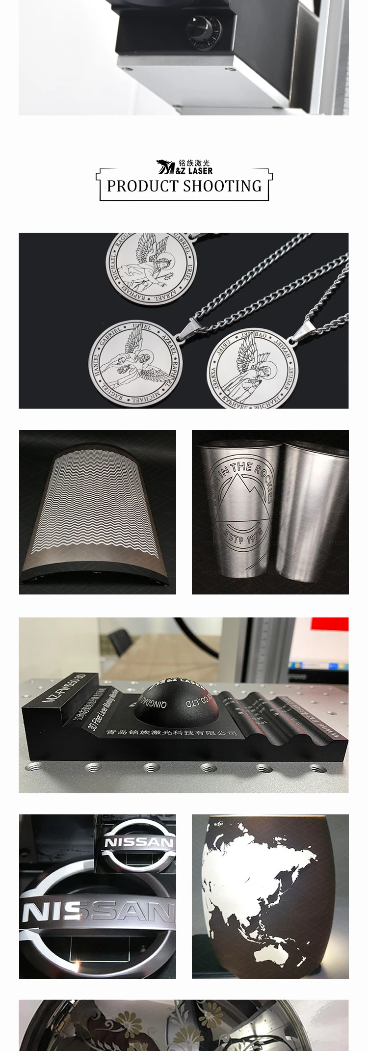 M&Z 50W 3D dynamic focusing standard fiber laser metal marking machine