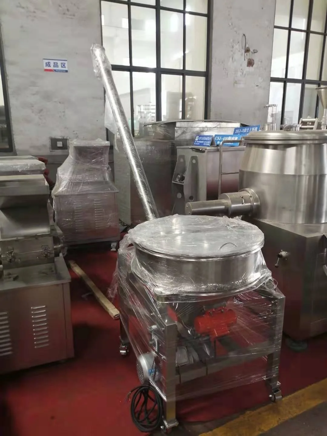 Extruder Inclined Screw Feeder Conveyor For Powder Packaging With Square Hopper