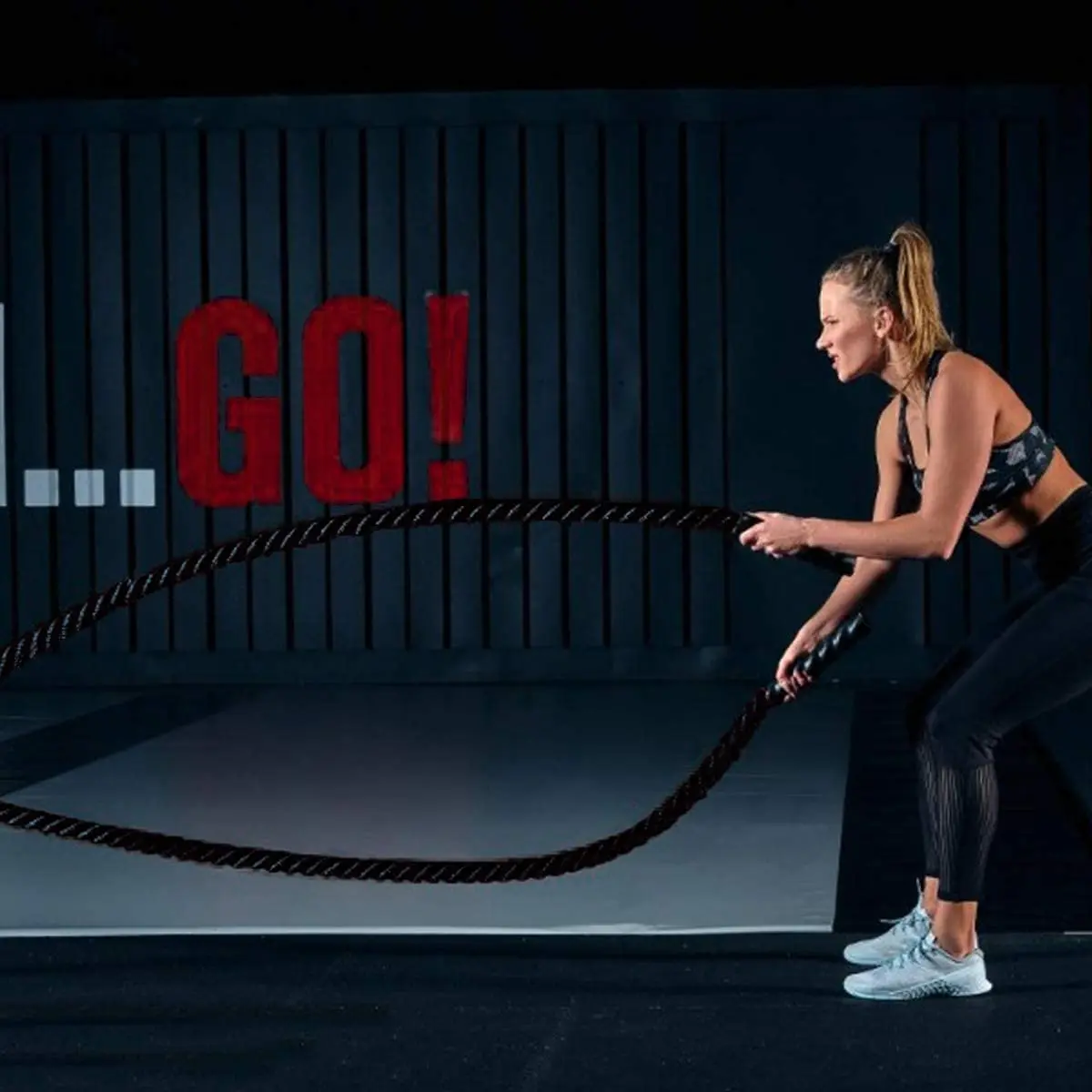 Gym Training Professional Fitness Exercise Battle Custom Logo Long Handle 3m Boxing Skipping Heavy Speed Weighted Jump Rope 2lb