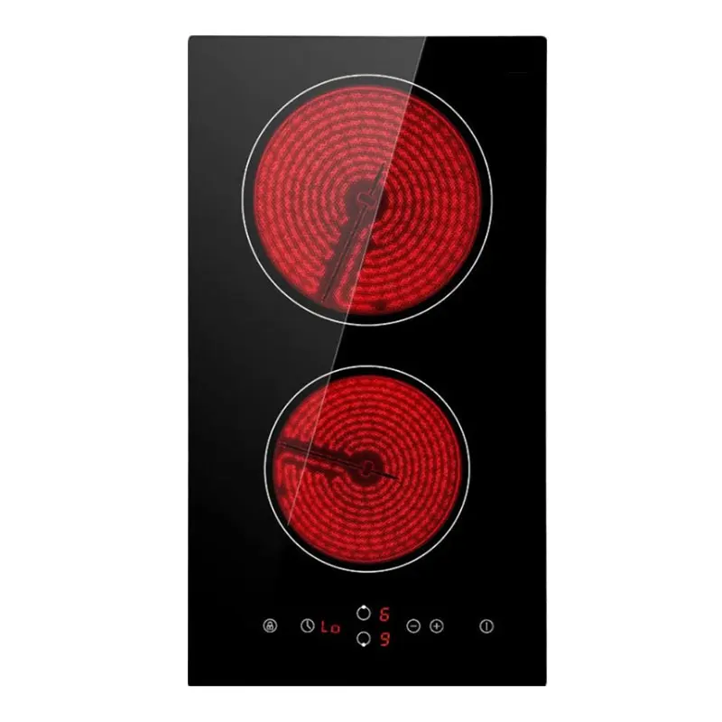 Черный Кристалл 2 зоны для приготовления пищи встроенный в горячий горшок керамическая плита