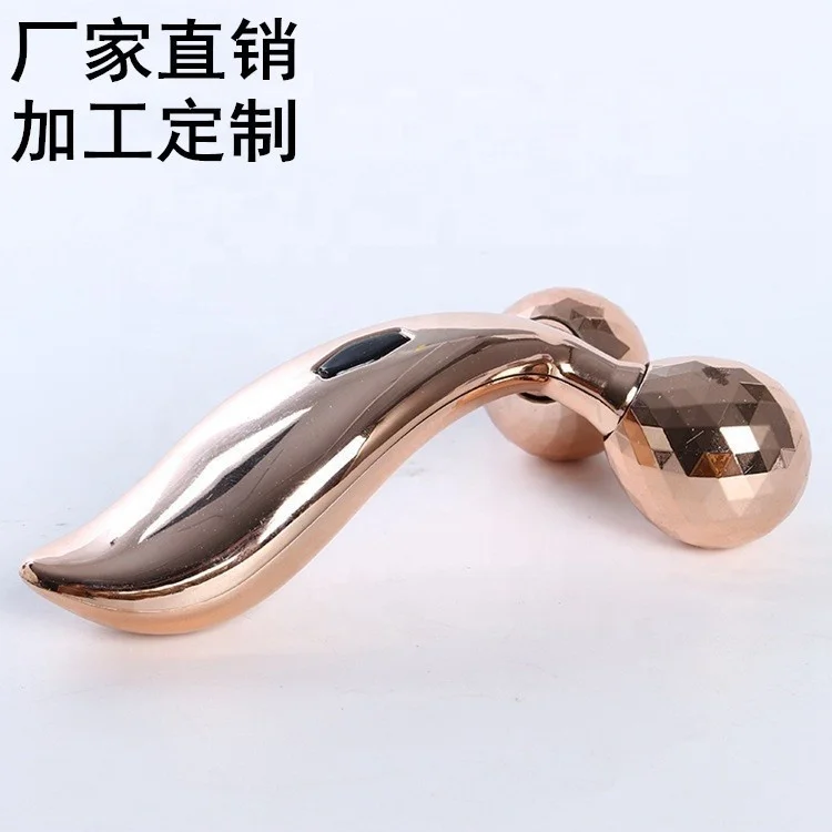 22 Portable Mini Handheld Silver Gold Face Lift Tool Anti Aging 3D Face Lift Roller Face Massager
