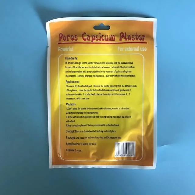 Natural antitiredness porous capsicum rheumatism plasterum Plaster Chilli Plaster