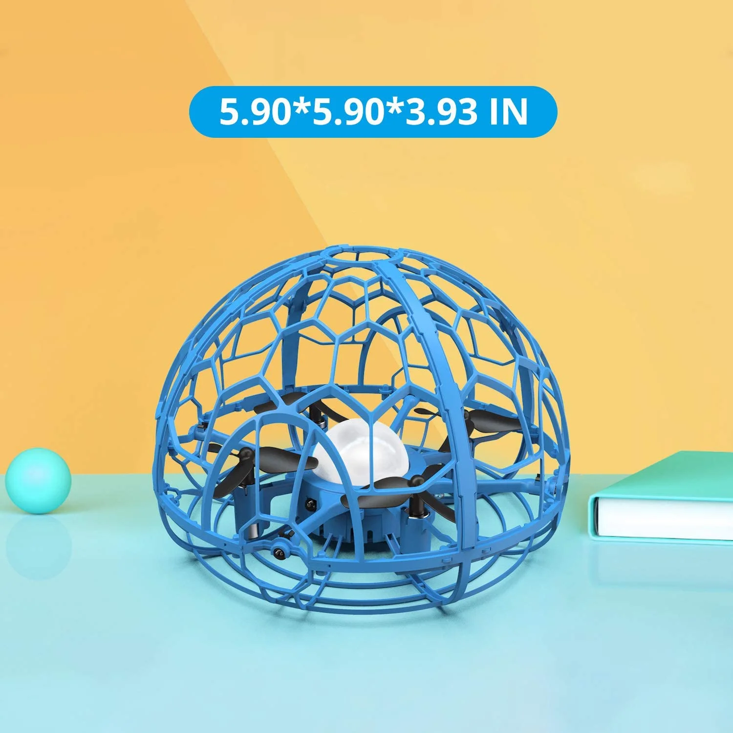 HOSHI HS106 мини Дрон НЛО с ручным управлением RC Квадрокоптер 3D флип магические трюки летающий шар игрушки необычными огнями VS
