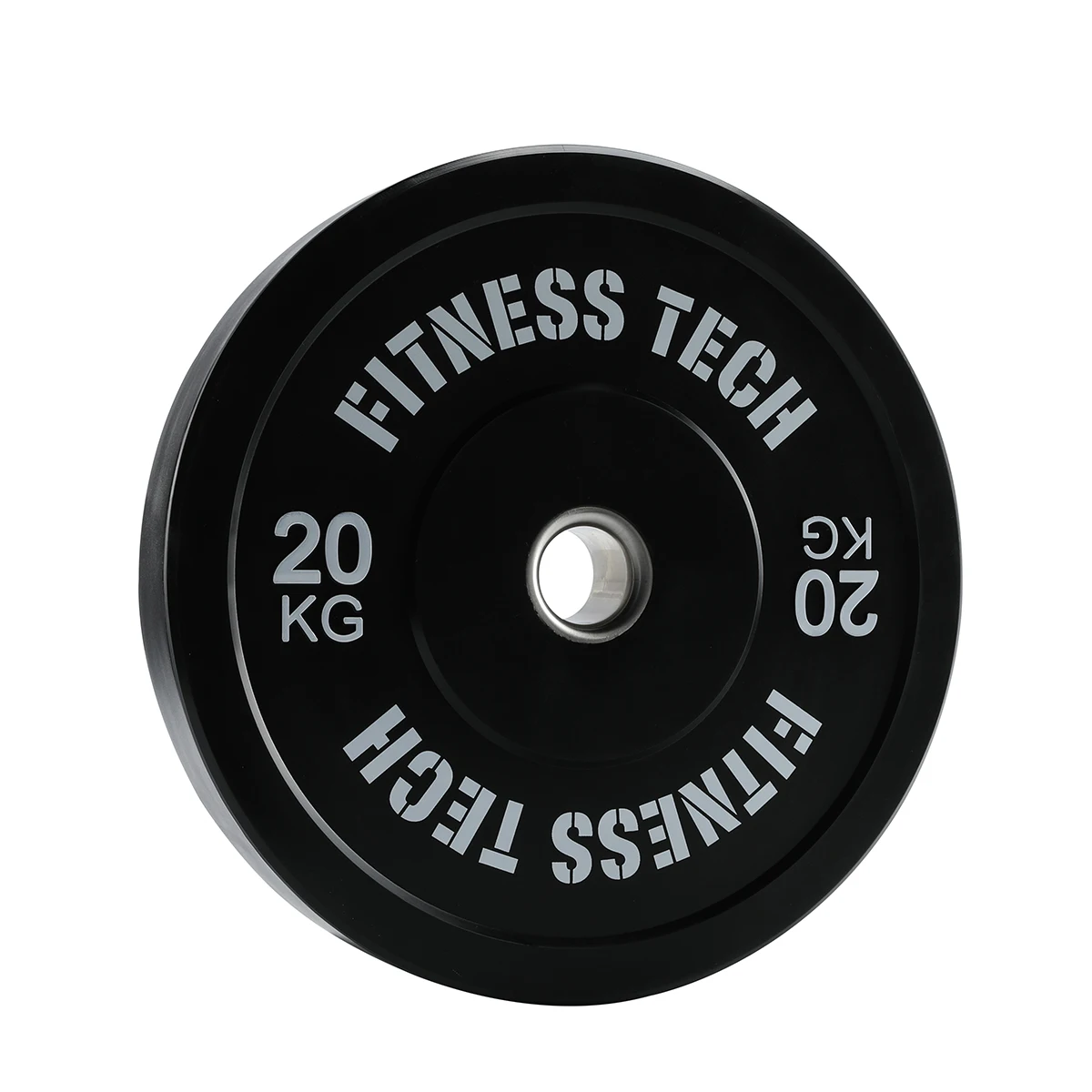 European warehouse 5 kg 25 kg Free Weights black Gym Weight Plates Calibration rubber barbell bumper plates