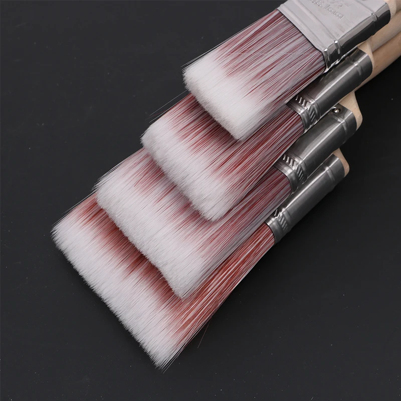 Hot promotional Natural Pure Bristle Paint Brush Set Painting Brushes