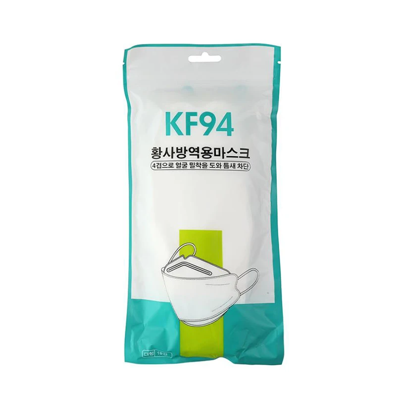 Free Sample KF94 Mask FFP2 Korean Fish Mouth Type Willow Leaf KF94 Facemask