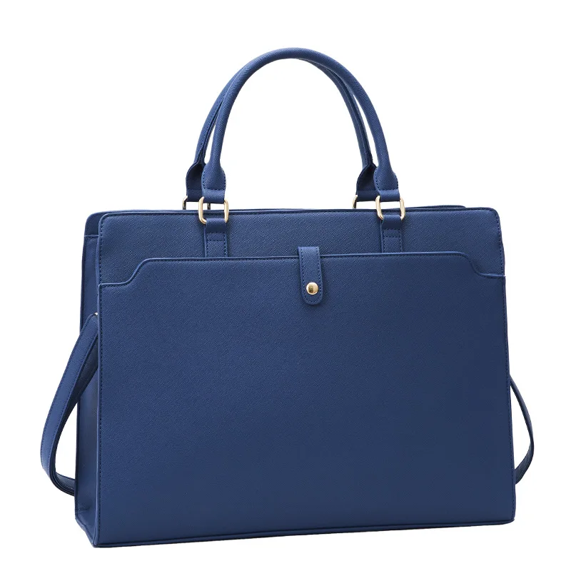 Large Capacity Handbag 15.6 Inch Computer Tote Bag Waterproof PU Leather Briefcase Business Office Bag Laptop Bag for Women