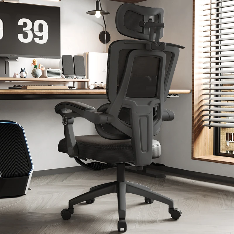 Modern Ergonomic Office Chair Comfortable Swivel Recliner With Adjustable Headrest High Back Mesh Design At An Price