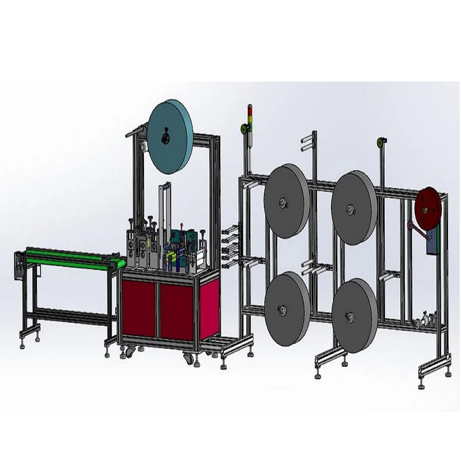 
High Speed Folded Facial Mask Blank Making Machine 