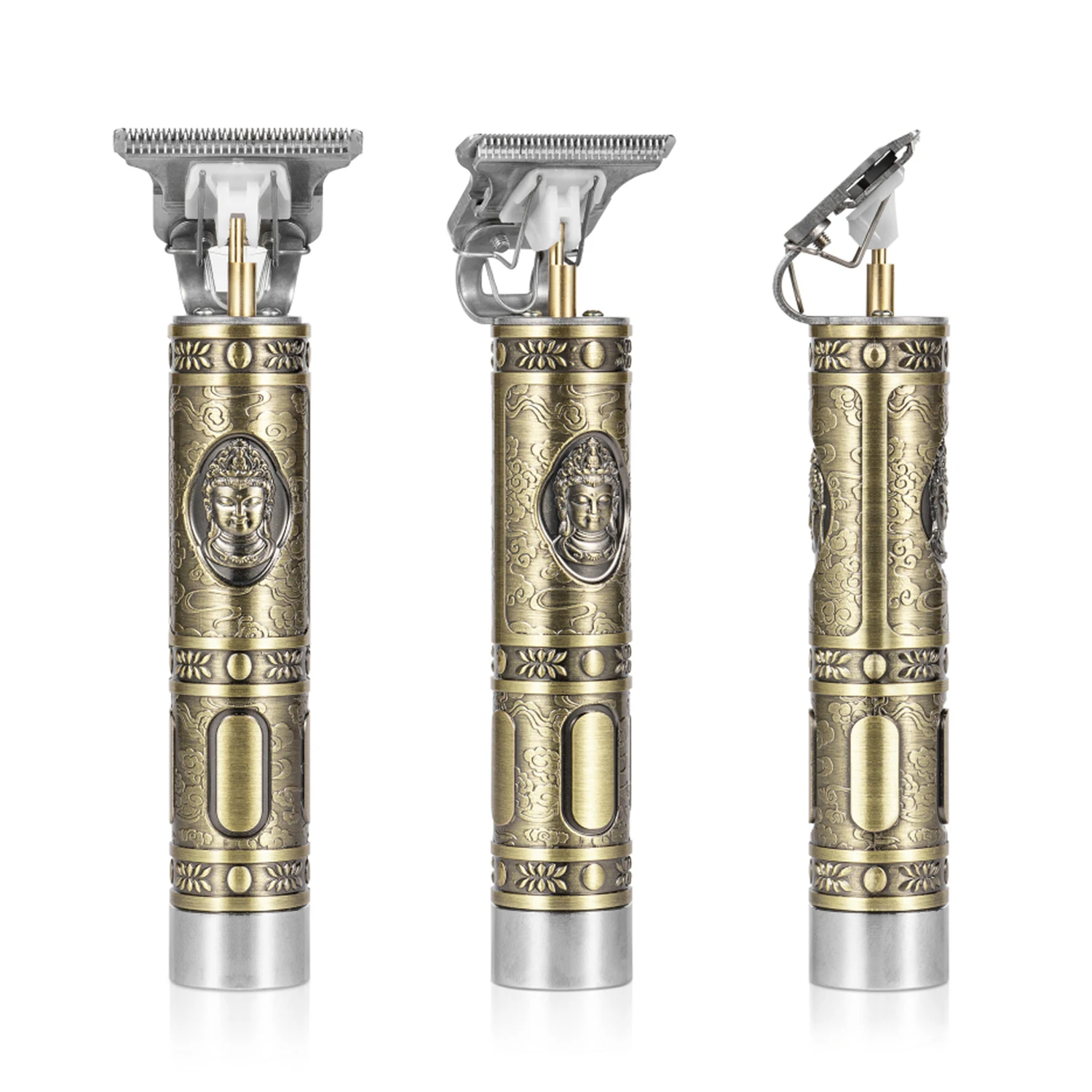 Профессиональная головка Будды масло триммер для бороды уход бритвенный станок самостоятельная Стрижка