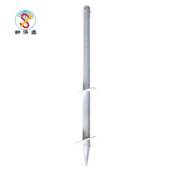 Ground Screw Pole Round Pipe Square Bar Helical Screw Piles