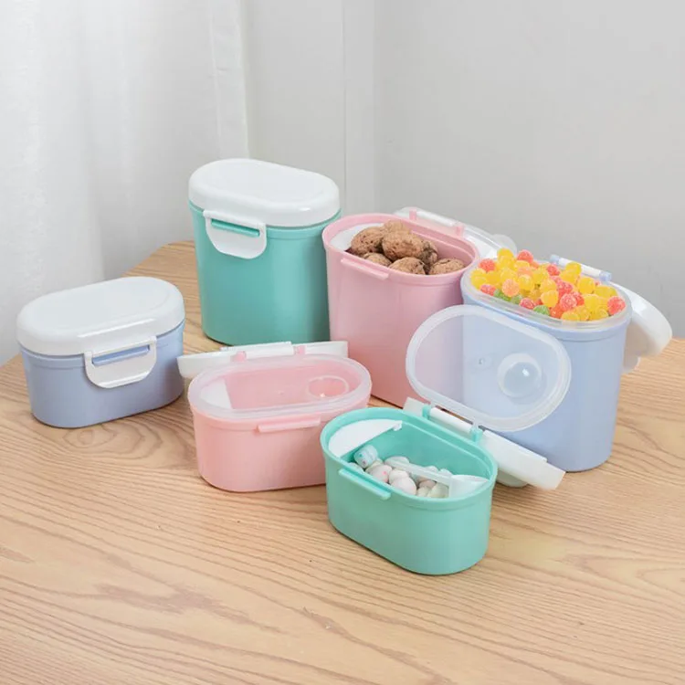 New small baby 400 ML baby snack dustproof storage box baby storage box food milk powder