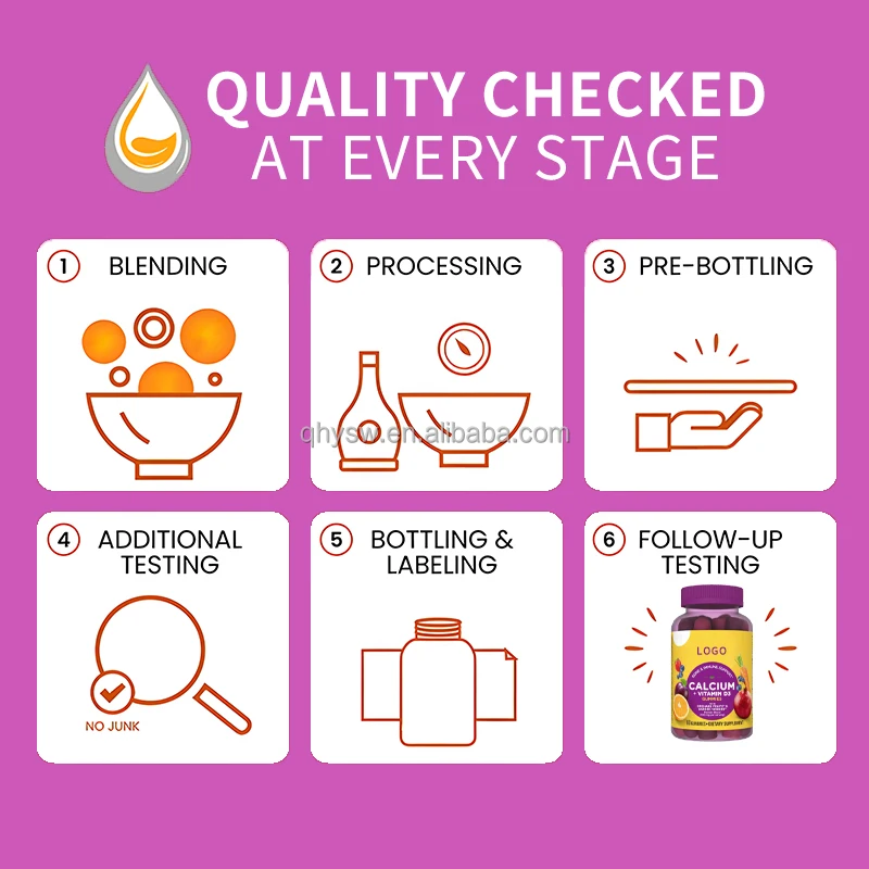 Private Label Vitamin D3 Calcium Gummies Fruits And Veggies Vitamins Tricalcium Phosphate Calcium Phosphprus Gummy Candy OEM ODM