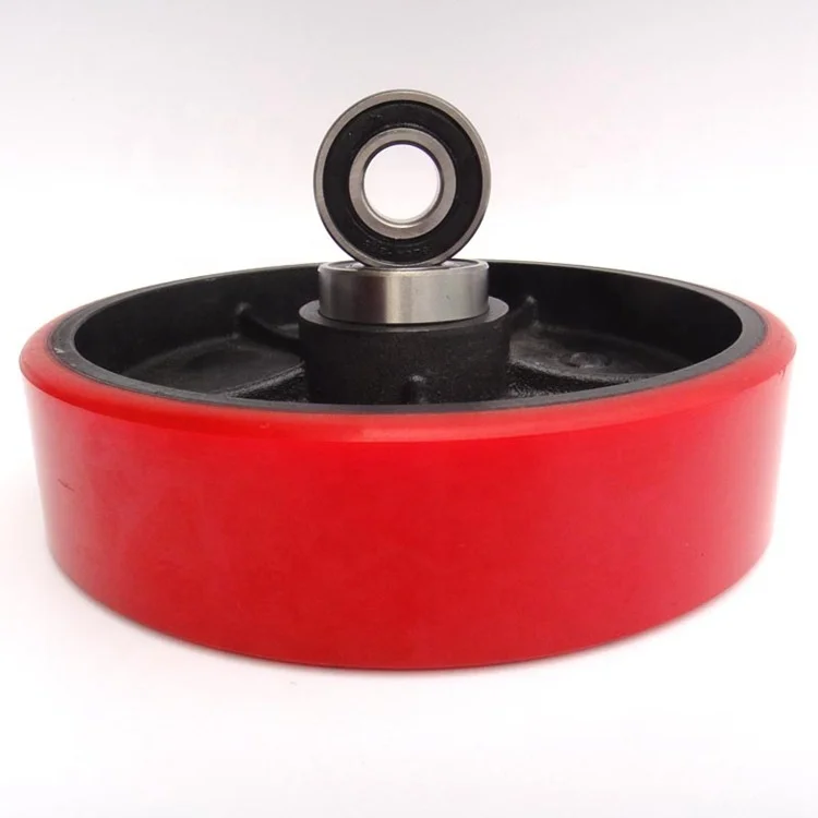 Polyurethane Mold on Cast Iron Wheel for Forklift