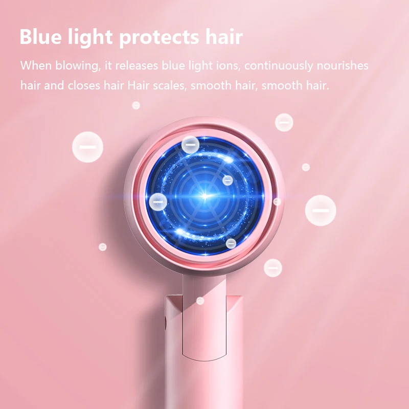 2023 Hot sales 800w professional machine folding negative ion hair dryer hand dryer for hair hair dryer