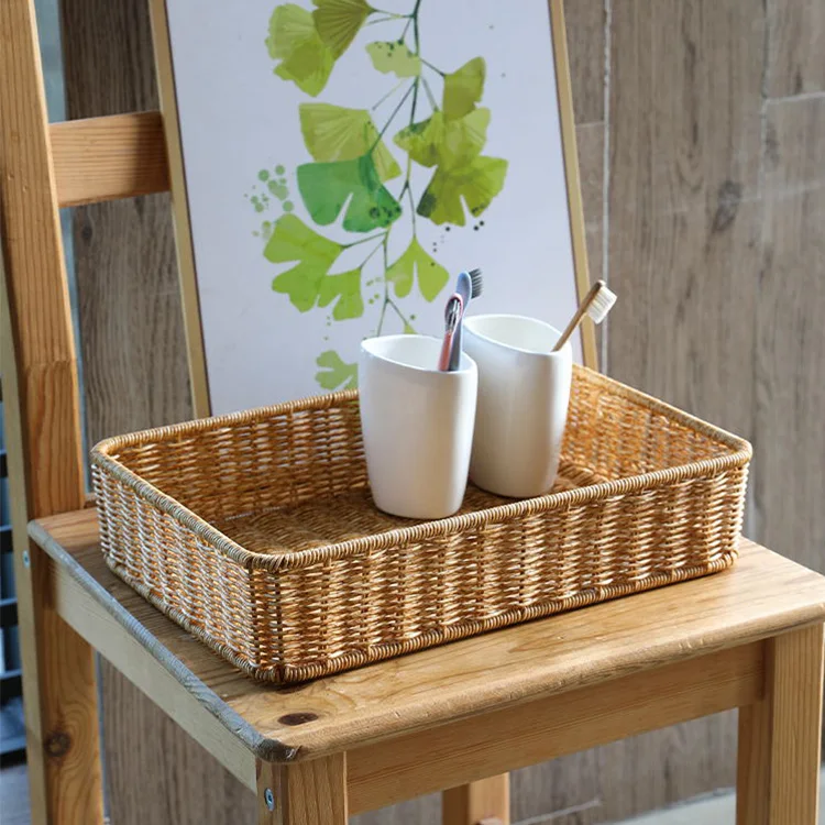 Распродажа, оптовая продажа, плетеный из ротанга, изящный и долговечный органайзер для хранения одежды, корзины для хранения для дома