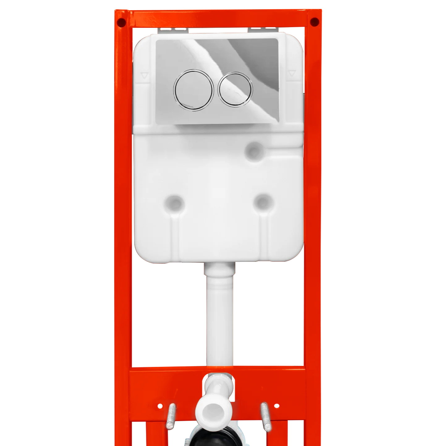 Space Saving Built-In Dual Flush Pneumatic Concealed Water Tank For Wall Hung Toilet Pan