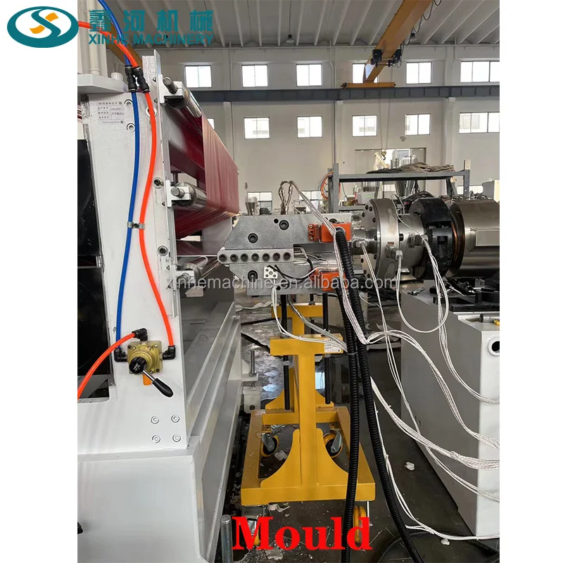 ASA synthetic plastic workshop factory roof warehouse roof resin tile PLC two-layer PVC plastic trapezoidal tile extruder line