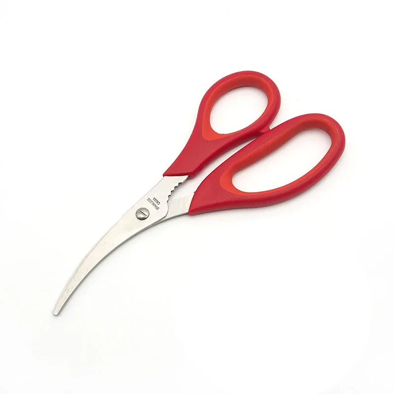 Seafood Scissors Stainless Steel Multifunction Cutting Kitchen Scissors with Plastic Handle